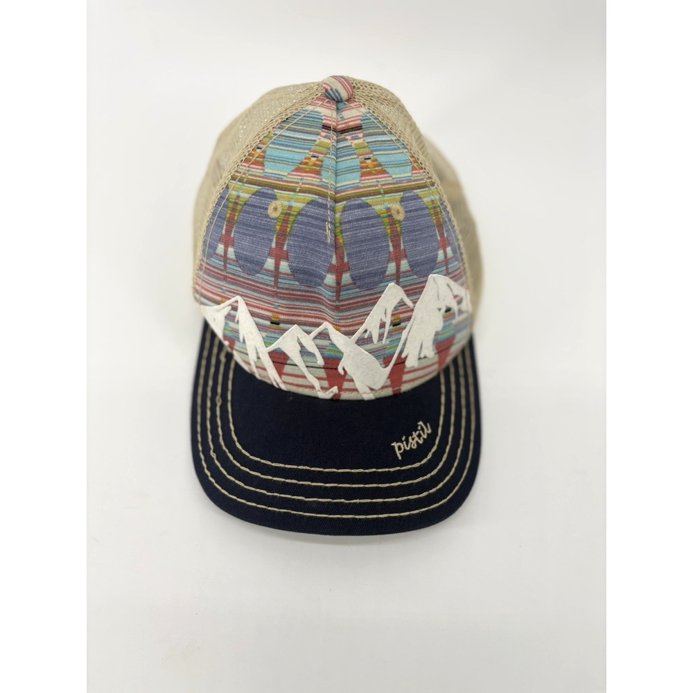 Pistil McKinley Mountain Trucker Hat Mesh Back Retro Patch Adjustable Snapback